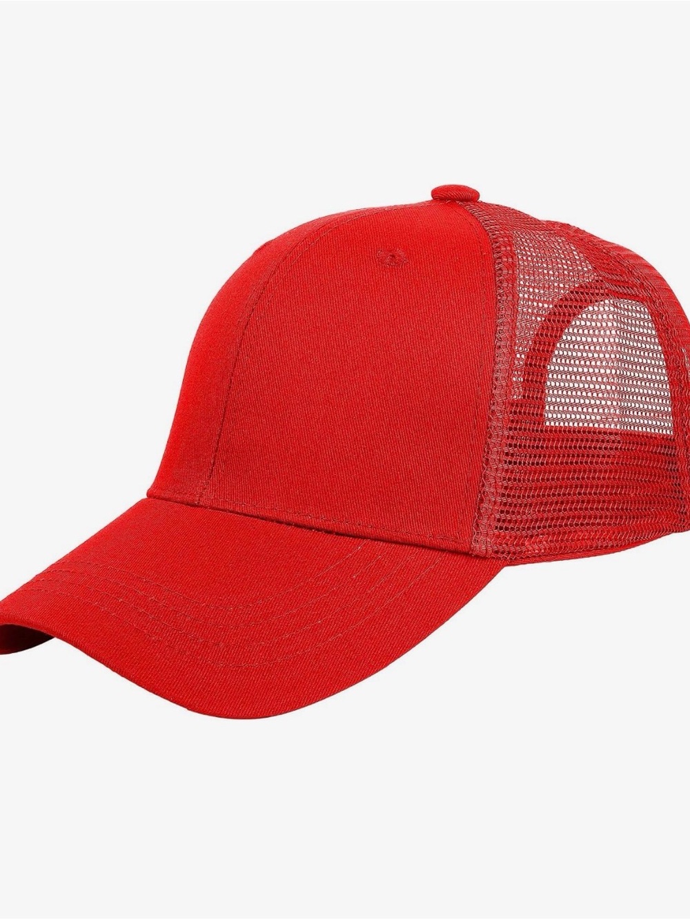 Red Mesh Trucker Hat